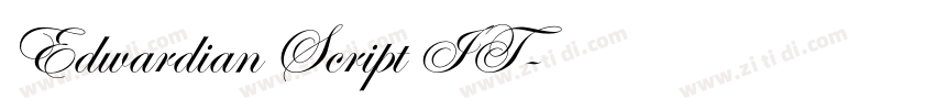 Edwardian Script IT字体转换